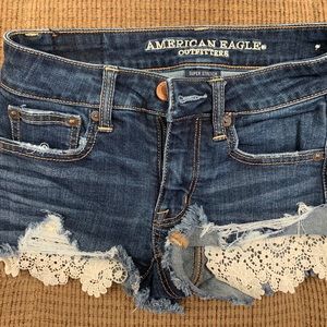 American Eagle Low Rise Super Stretch Denim Shorts
